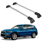 Heavy Duty Roof Rack Crossbars Fits BMW X3 2018-2024  for Flush Rails Silver (For: BMW)