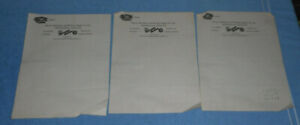 Three Vintage Roseto Plumbing & Heating Supplies Co PA Writing Sheets Letterhead