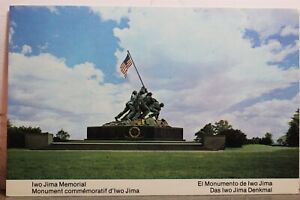 Virginia VA Arlington US Marine Corps War Memorial Iwo Jima Statue Postcard Old