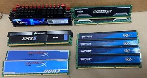New ListingLot of 14 Sticks Mixed Brand DDR3 4GB Desktop RAM Gskill RipJaw Ballistix HyperX
