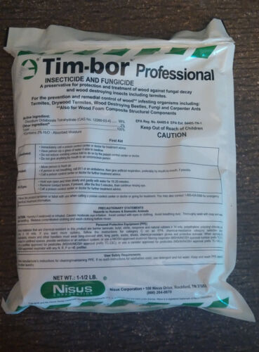 8 Bag Timbor Insecticide Fungicide Wood Preservative Termite Beetle Control 12LB