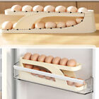Rolldown Refrigerator Egg Dispenser Auto Rolling Egg Holder 2 Tiers Storage Rack