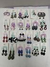 Lot Of 18 Fashion Earrings On Cards Resell Costume Dangle Pierced