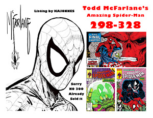MARVEL COMICS Amazing SPIDER-MAN 298 299 301 316 Todd McFarlane Run VENOM Hulk