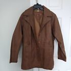 Vintage Vilanto Leather Jacket Women's Large Lined 70's Brown Coat