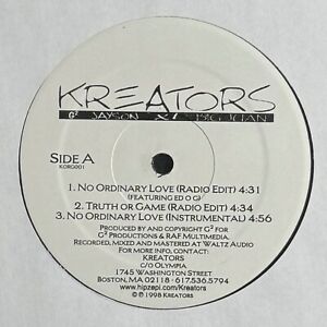 New ListingKreators ‎– No Ordinary Love 1998 Hip Hop KORG001 US DJ RAP NM 12