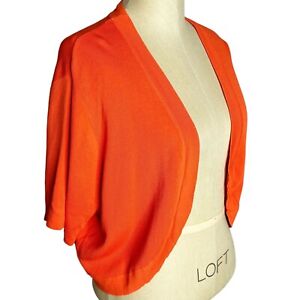 Cato | NWT Womens Size 18/20W Orange Cropped Sweater Cardigan Balero