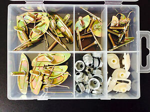 Chevy 53x Door Body Side Moulding Fasteners Exterior Trim Clips Kit Fender NOS (For: 1966 Impala)
