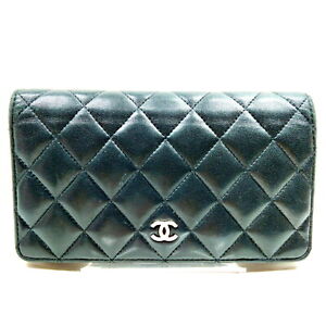 Chanel Long Wallet  Black Leather 3254540