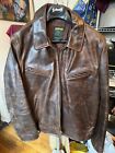 Schott NYC heavy leather jacket size L
