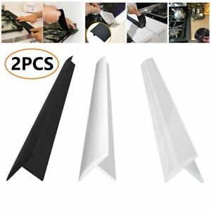Kitchen Stove Counter Gap Cover Silicone Oven Guard Spill Seal Slit Filler 2Pcs