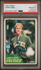 1981-82 Topps #4 Larry Bird Auto Signed Card PSA DNA 8 9