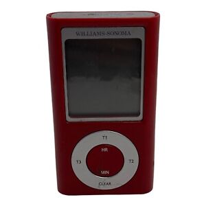 🍌 VINTAGE WILLIAMS-SONOMA MP3 MUSIC PLAYER RED WORKS EUC