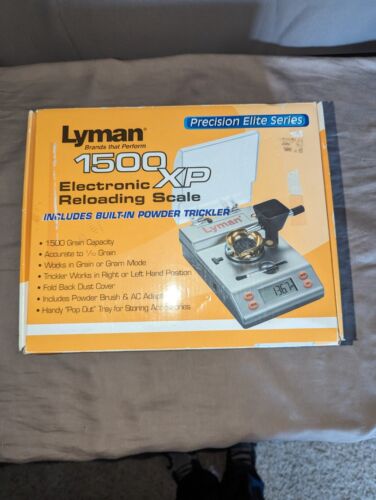 Lyman 1500 XP Electronic Powder Scale 1500 Grain Capacity 110 Volt