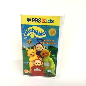 Teletubbies - Here Come The Teletubbies (VHS, 1997, Hard White Shell Packaging)