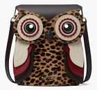 Kate Spade 3D Owl Crossbody Blinks Leopard K4432 Leopardo NWT $328 Retail FS