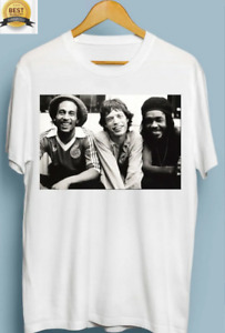Vintage Bob Marley Mick Jagger T Shirt Size S-5XL
