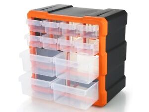 MPM 12 Drawer Storage Cabinet Stackable Organizer Box Multi-drawers Multiple