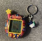 2007 Tamagotchi Connection V4.5 Stained Glass  Design, Pink Bandai With Keychain