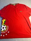 Ghana National PUMA Shirt Football Men 2XL Red Short Sleeve V Neck Logo Pullover