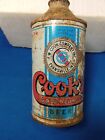 Cook's   Cone top beer can , Evansville Ind    Empty can