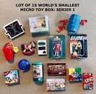 Lot of 15 pcs of MICRO TOY BOX, SERIES 1 from Super Impulse Worlds Smallest Toys