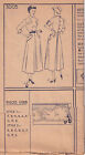1949 Simplicity 3005 Dress Pattern Instruction Page Only