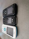Lot 3 Old Cell Phones Flip & Classic Mobile Phones Nokia Samsung