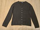 Ann Taylor 100% Cashmere 2ply  Vneck Cardigan Sweater Size Xs Womens Black