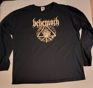 Behemoth Logo Long Sleeve Shirt XL Black Metal Death Metal