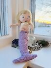Jan Shackelford Soft Sculpt Doll Baby Mermaid Mikimiki  14” Under The Sea 2008