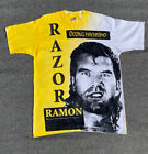 Vintage Razor Ramon 1993 AOP Oozing Machismo WWF Single Stitch Shirt Size XL