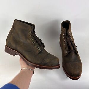 Chippewa LLBean Katahdin Iron Works Engineer mens 12 D cap boots brown leather