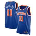 Jalen Brunson #11 New York Knicks ICon Edition MEN Stitched Jersey Blue/White