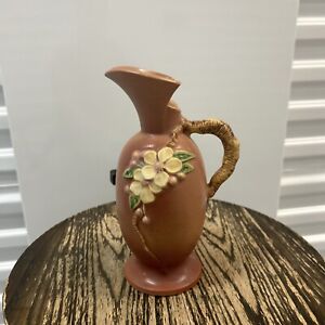 New ListingVintage Roseville Pottery Apple Blossom Vase # 316-8