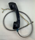 Vintage Payphone / Prison Used Handset Receiver Works Armored Flex Cord Set Prop