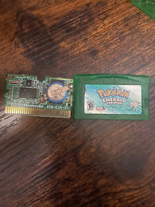 Pokemon Emerald Version GBA, Authentic, Tested, Working Saves, Dry Battery