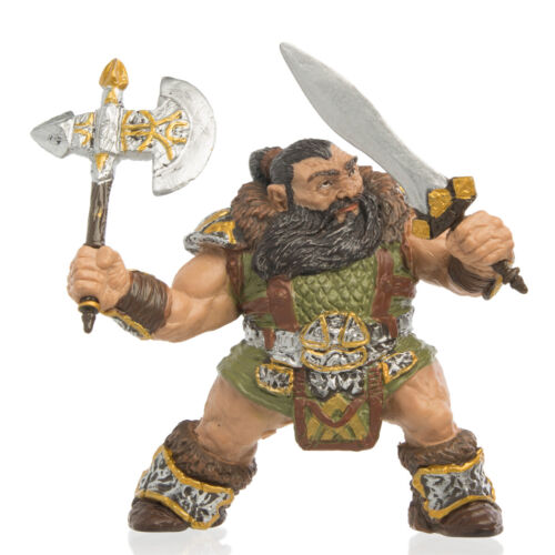 Papo Dwarf Warrior Fantasy Figures Toy Sword Axe Fantasy Fiction Imagination