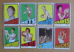 1972-73 TOPPS BASKETBALL CARD SINGLES COMPLETE YOUR SET U-PICK UPDATED 4/28