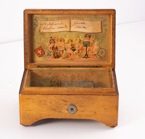 Antique - VINTAGE SWISS Cylinder Music Box, 19th Century - in working condition