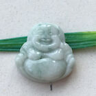 Certified 100% natural jadeite carved cure Happy Buddha amulet Pendant 弥勒佛 1137