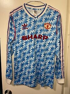 Manchester United 1990/92 Away Jersey Long Sleeve
