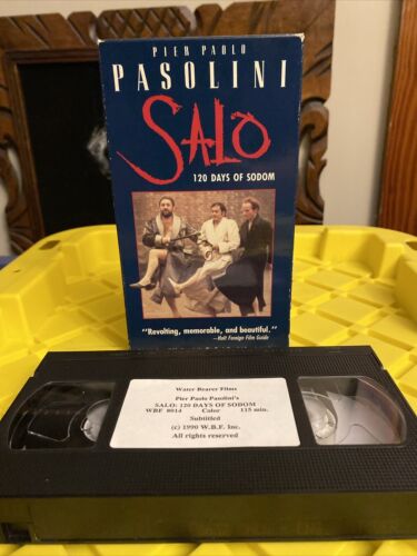 SALO Pasolini 120 Days of Sodom VHS Tape Film Italian w English Subtitles Rare