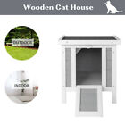 Indoor/Outdoor Wood Cat Dog House Shelter Rabbit Cages/Hutches Pet Home Shelter