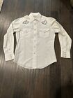 Vintage Kennington Rocking K Ranchwear Embroidered Pearl Snap Western Shirt Med