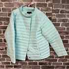 Talbots QUILTED DOWN COAT Light blue puffer SIZE XL XLARGE
