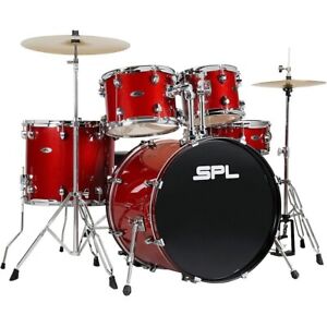 New ListingSound Percussion Labs 5PC Unity II All In One Drum Set Desert Red Speckle