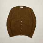 Vintage 60's mocha brown cardigan