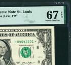 (( STAR )) $1 2013 FEDERAL RESERVE NOTE (( PMG - 67 EPQ )) PAPER CURRENCY