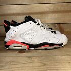 Mens Size 13 - Nike Air Jordan 6 Low Retro 'Infrared' White Sneakers 304401-123
